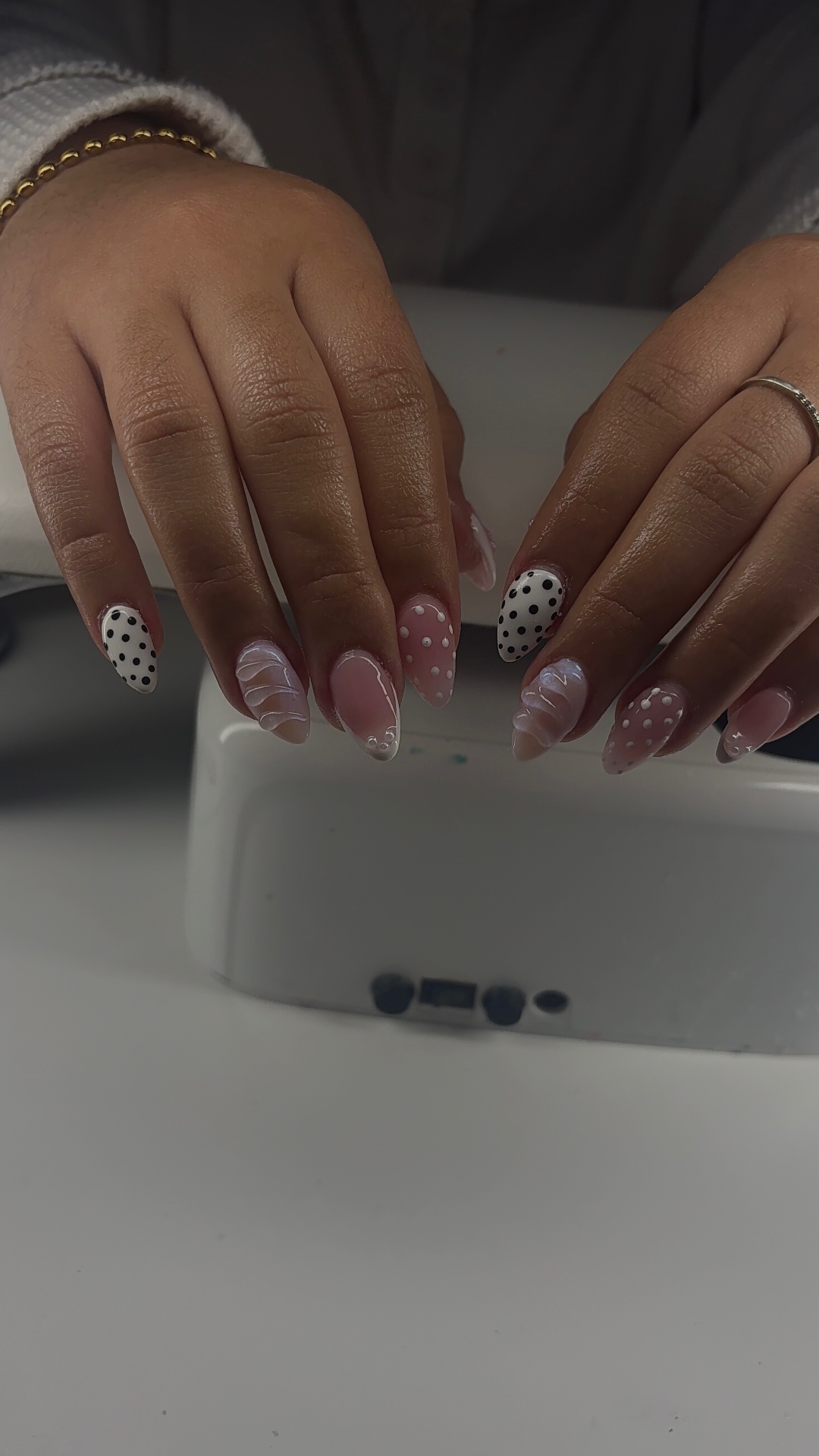 Soft pink french manicure